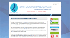 Desktop Screenshot of crossfunctionalrehab.com